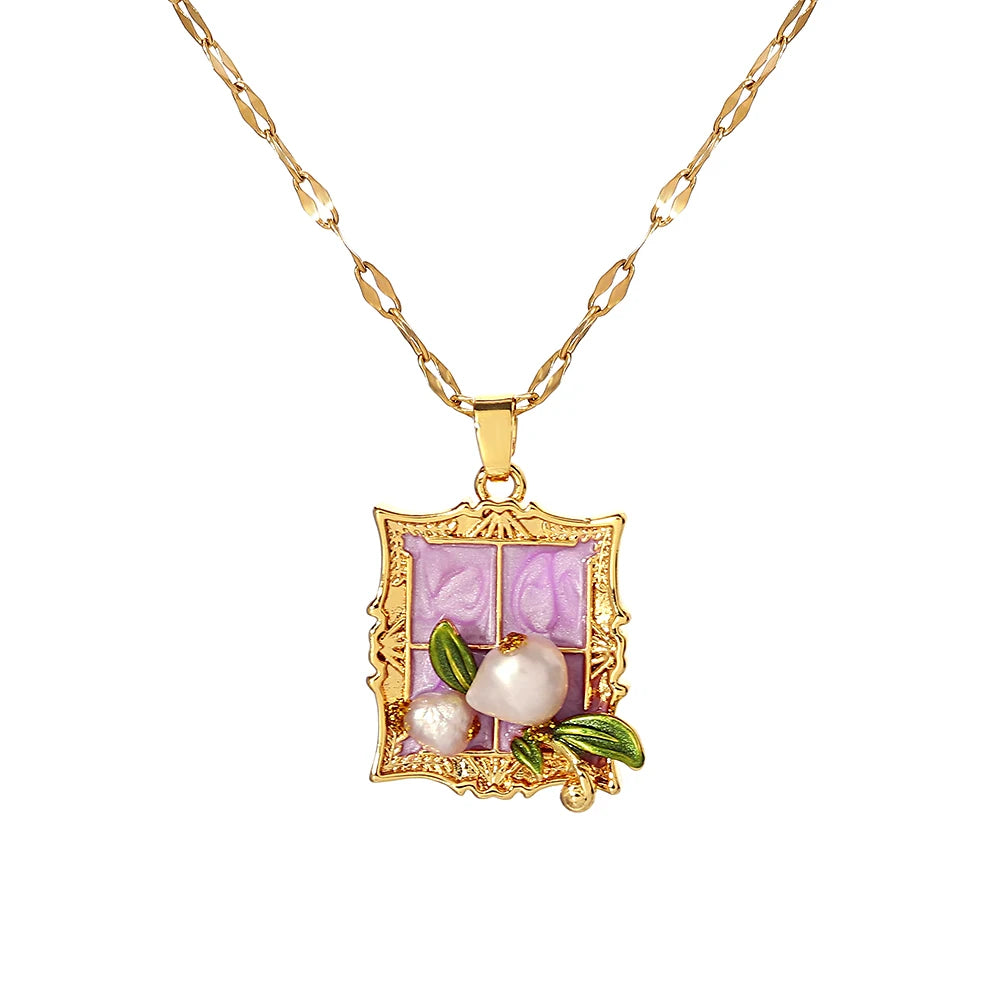 Heirloom Fleur Pendant Necklace