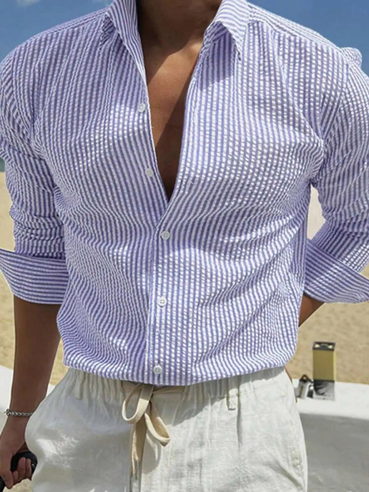 Cabo Striped Button-Up