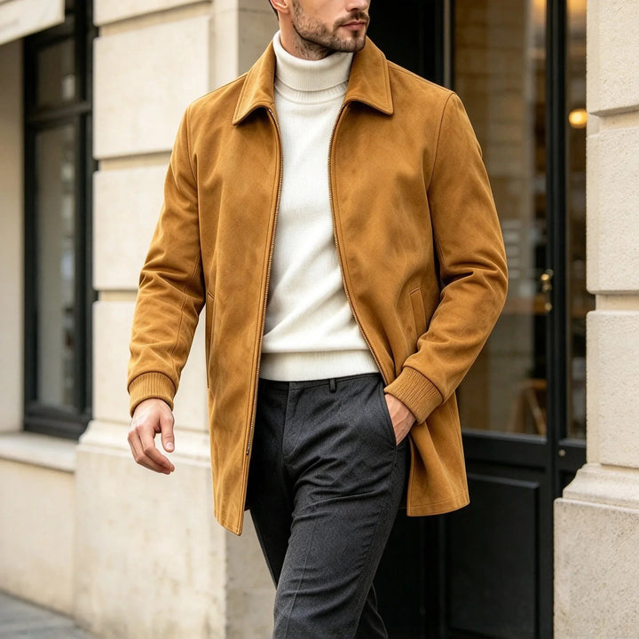 Harrington Suede Car Coat