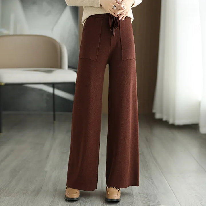 Monaco Wide-Leg Wool Pant