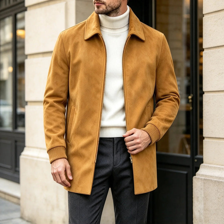 Harrington Suede Car Coat