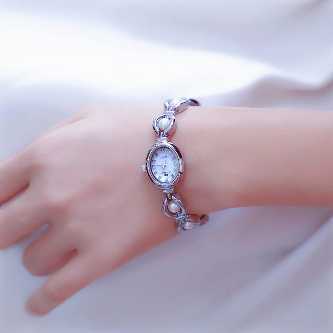 Lyra Pearl Link Watch