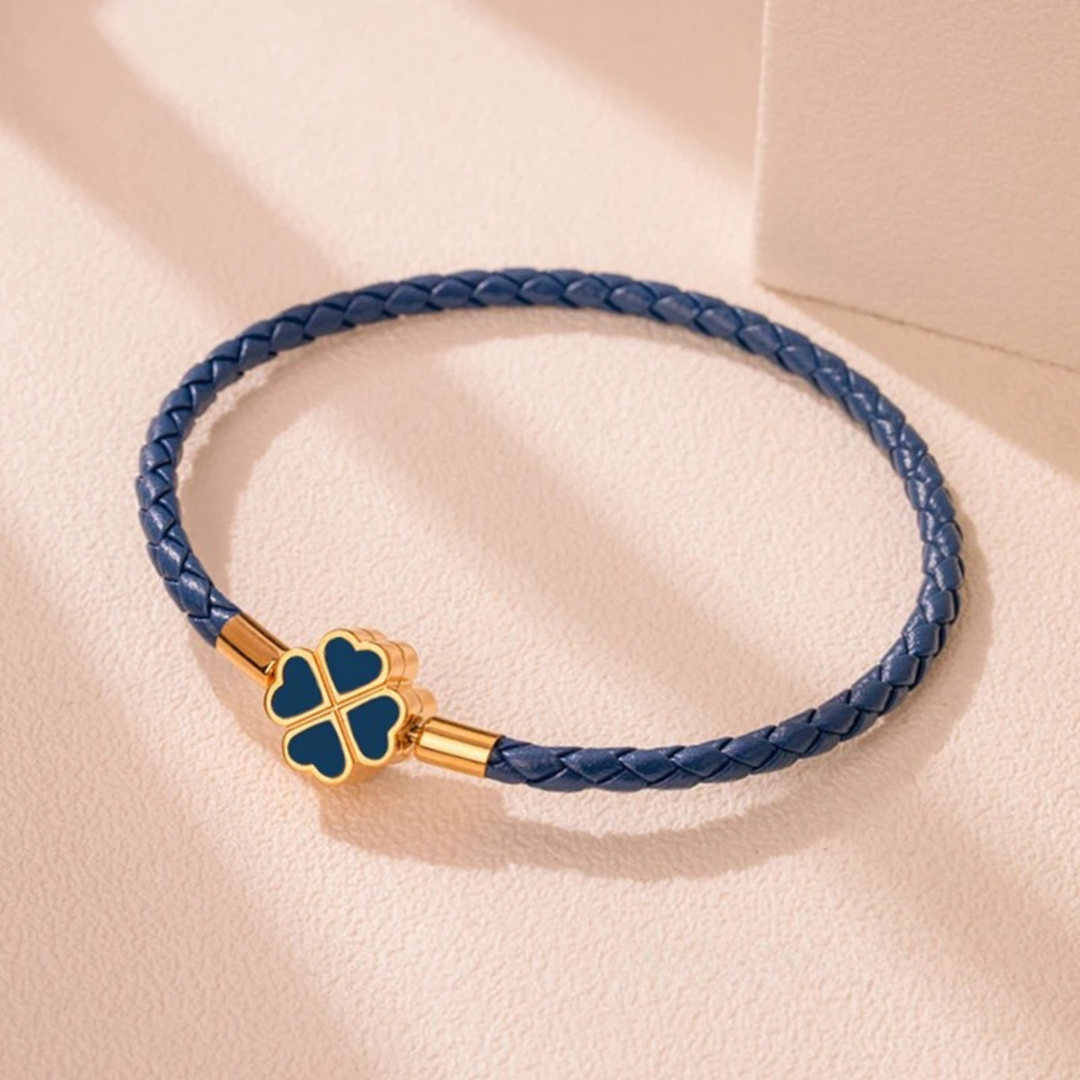 Four-Leaf Braided Bracelet