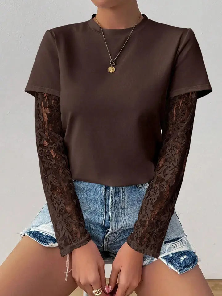 Mirelle Lace Layered Tee