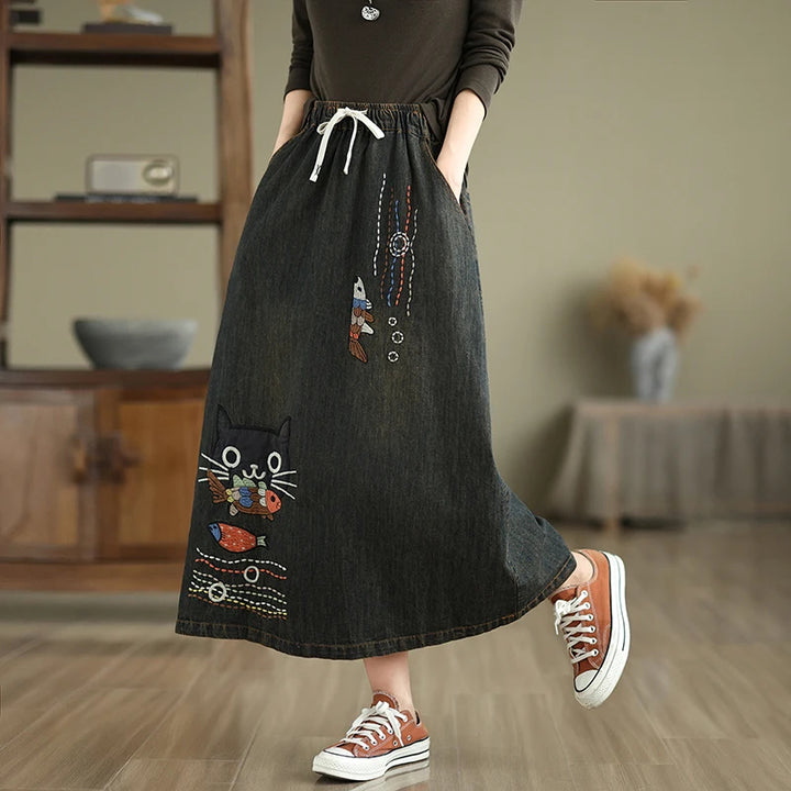 Whimsy Denim Skirt