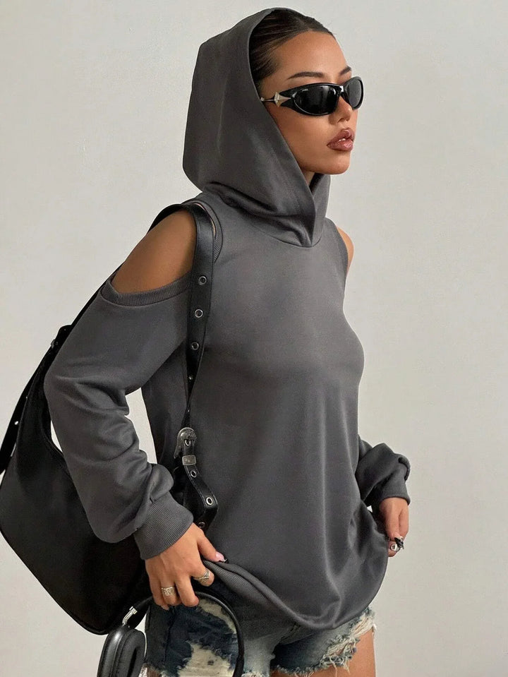 Essentia Off-Shoulder Hoodie