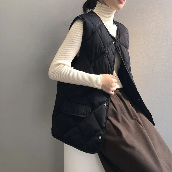 Vienna Quilted Bomber Vest