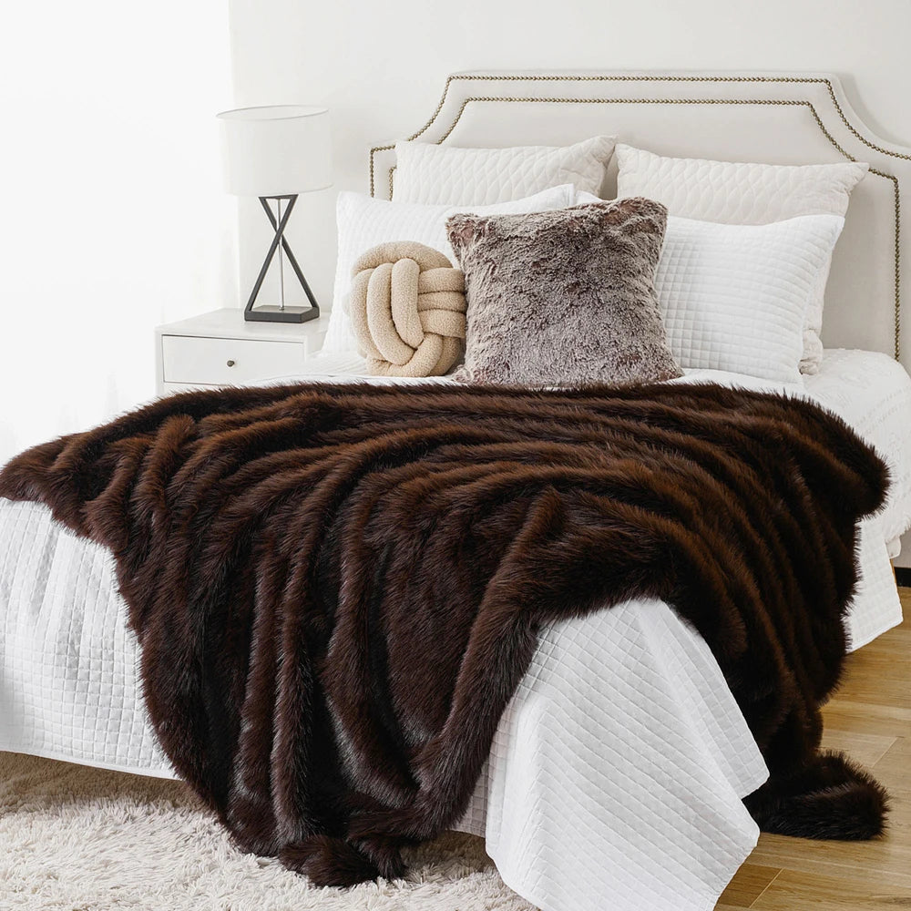 Haven Faux Fur Throw Blanket