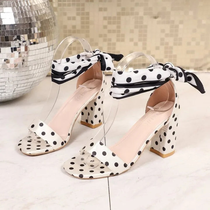 Polka Bow-Tie Heels