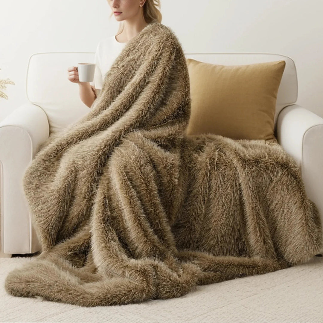 Haven Faux Fur Throw Blanket
