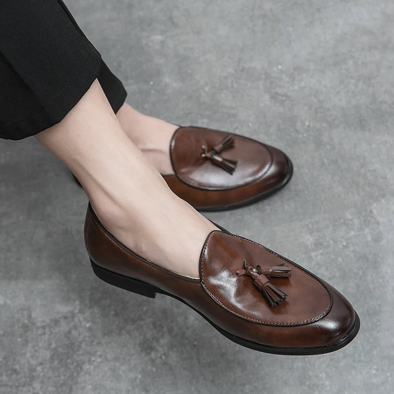 Crescent Tassel Loafers