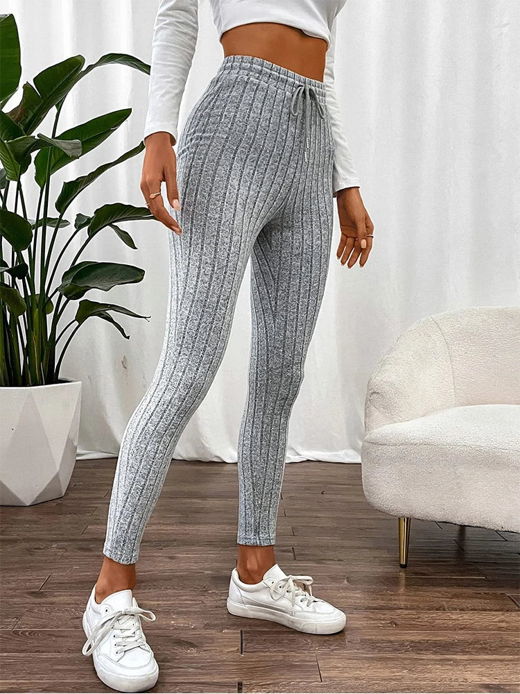 High-Rise Ribbed Legging