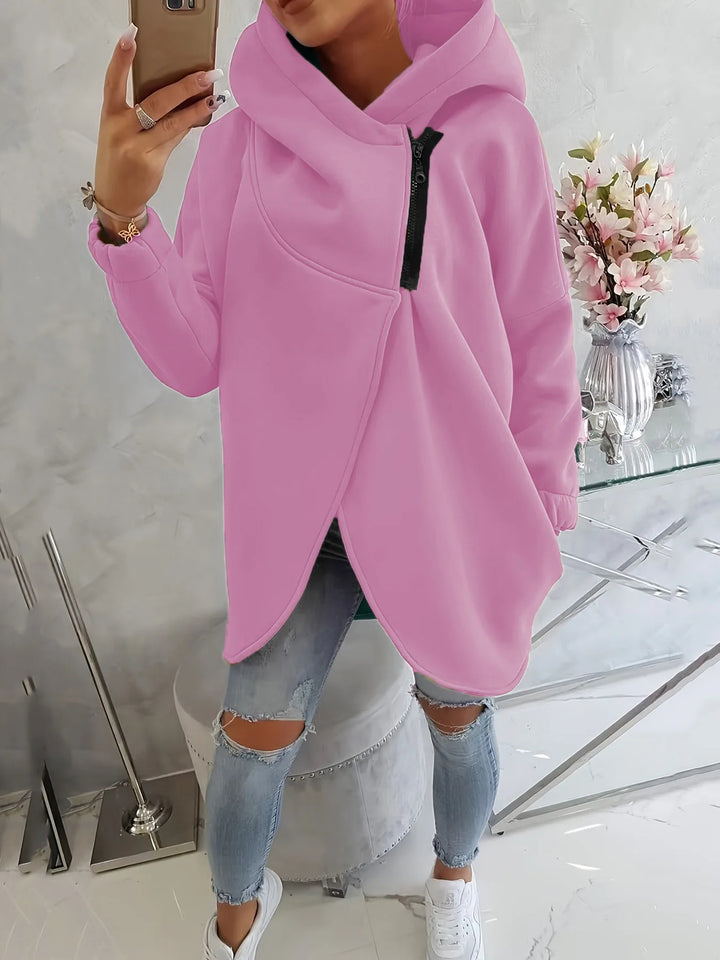 Asymmetrical Zip Hoodie