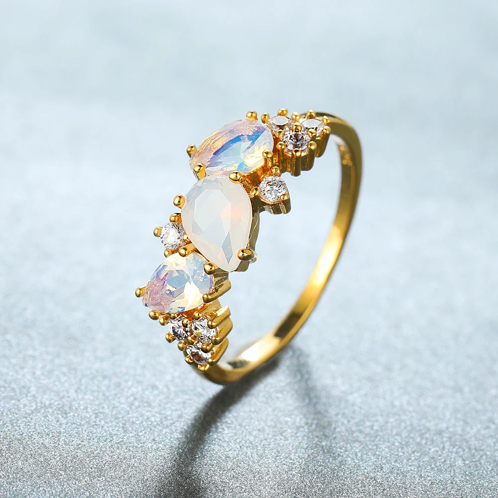 Moonstone Trinity Ring