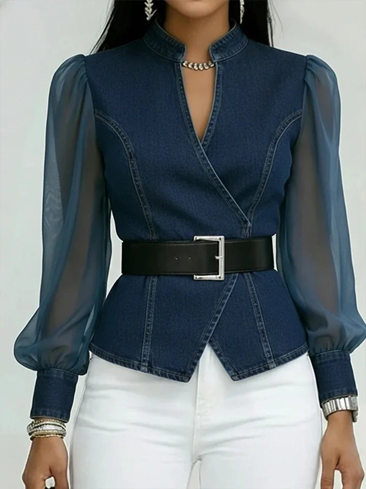 Vesper Denim Blouse