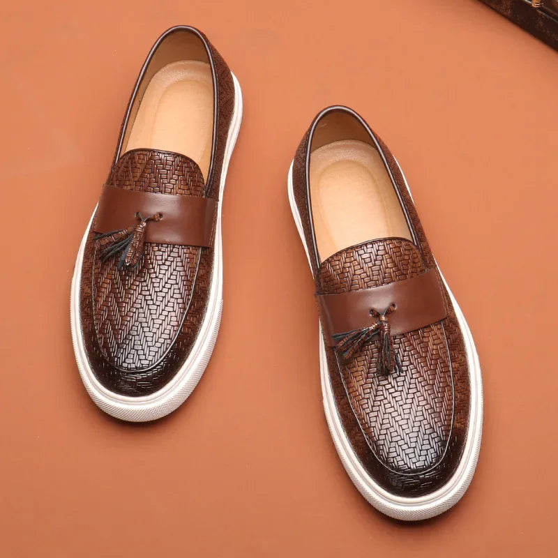 Cavallo Woven Leather Loafer