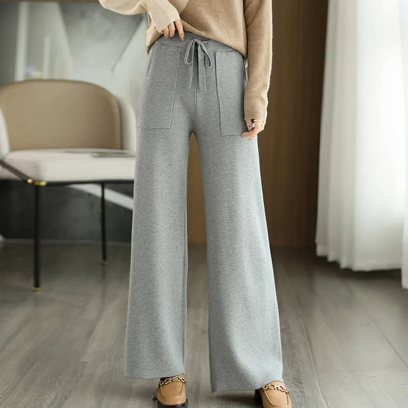 Monaco Wide-Leg Wool Pant