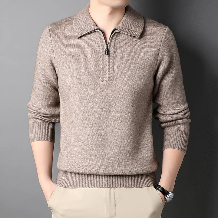 Highlands Classic Wool Zip Sweater