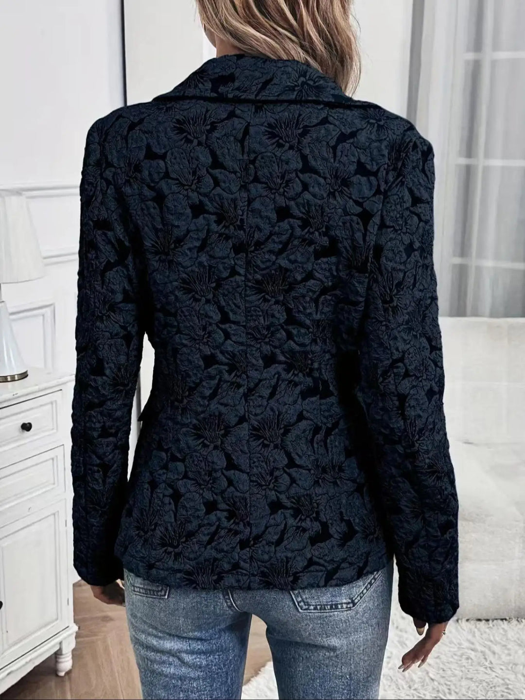 Rosé Jacquard Blazer