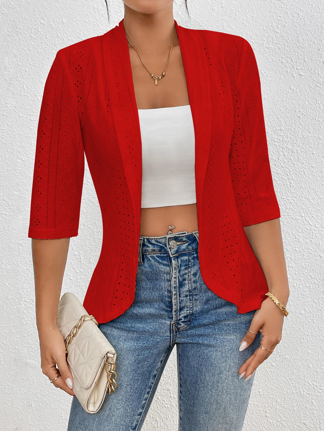 Kendall Eyelet Blazer