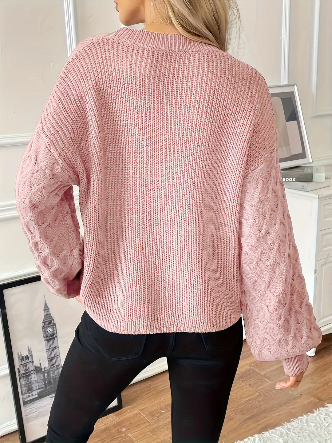 Trellis Diamond Knit Pullover