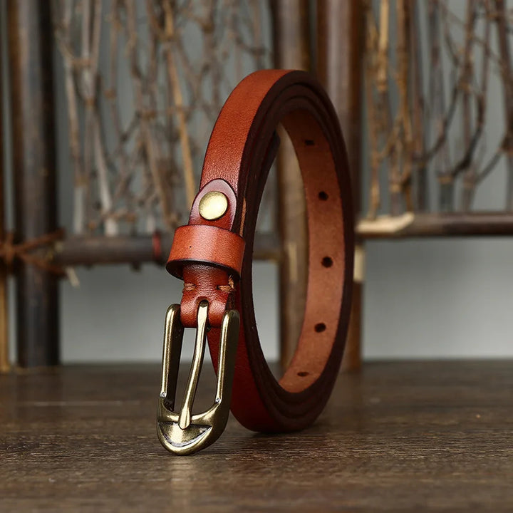 Quinn Slim Leather Belt