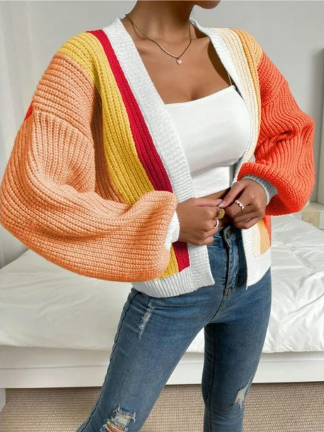 Lucid Block Knit Cardigan