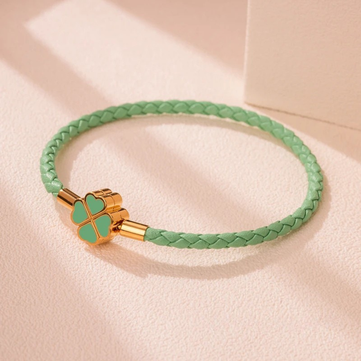 Four-Leaf Braided Bracelet