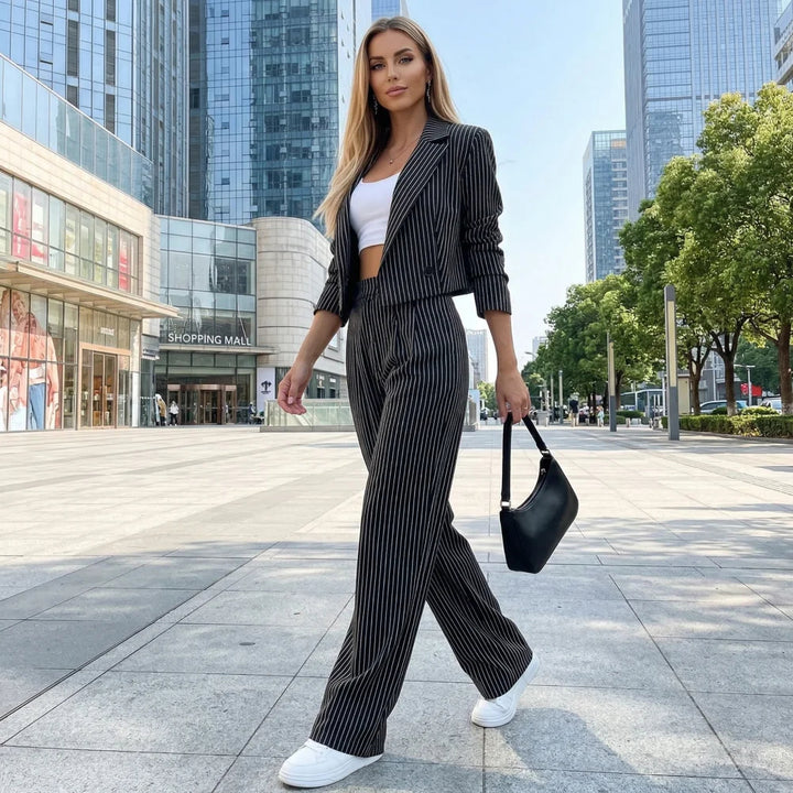 Venezia Pinstripe Tailored Set