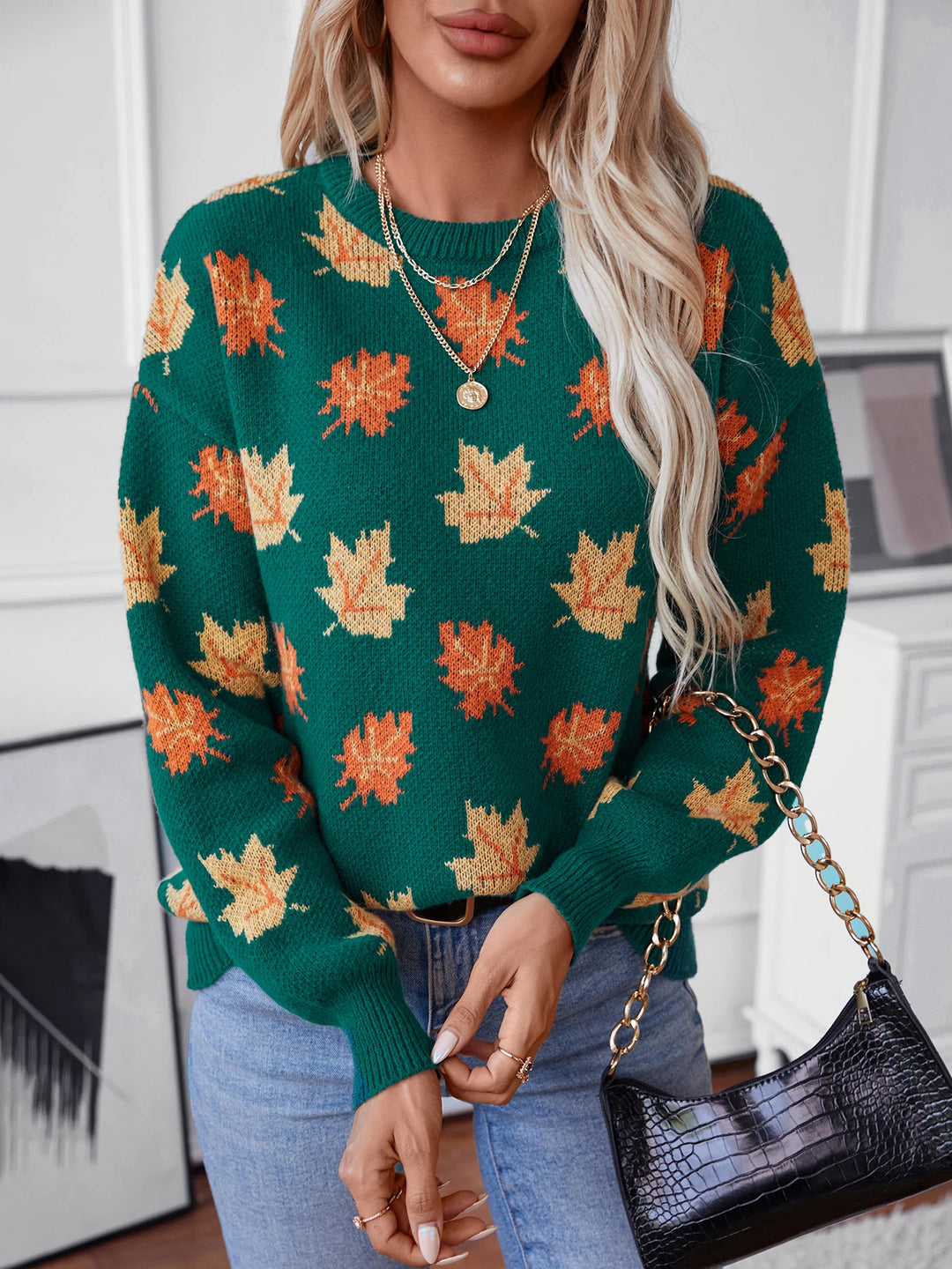 Autumn Hues Knit Sweater