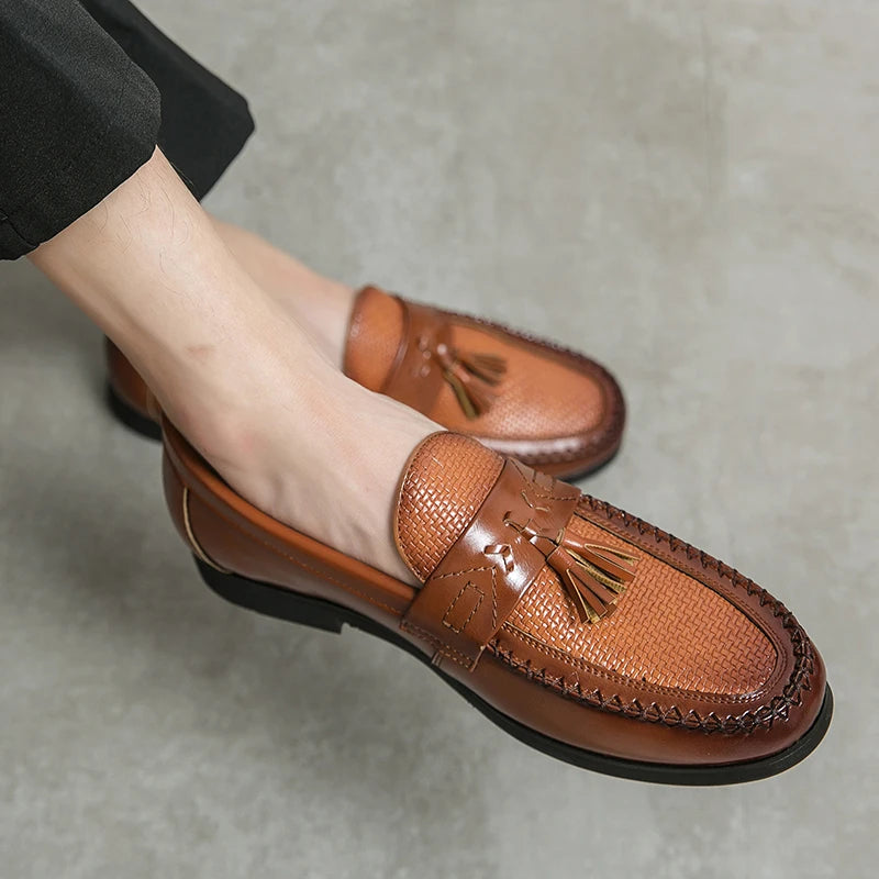 Belmont Woven Tassel Loafers