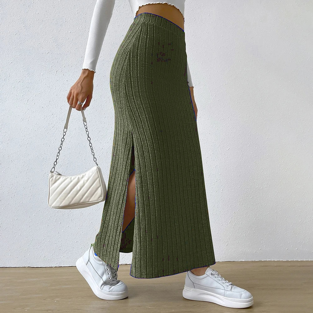 Verona Textured Maxi Skirt