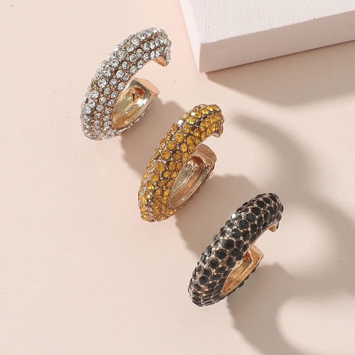 Halo Pavé Crystal Ear Cuff