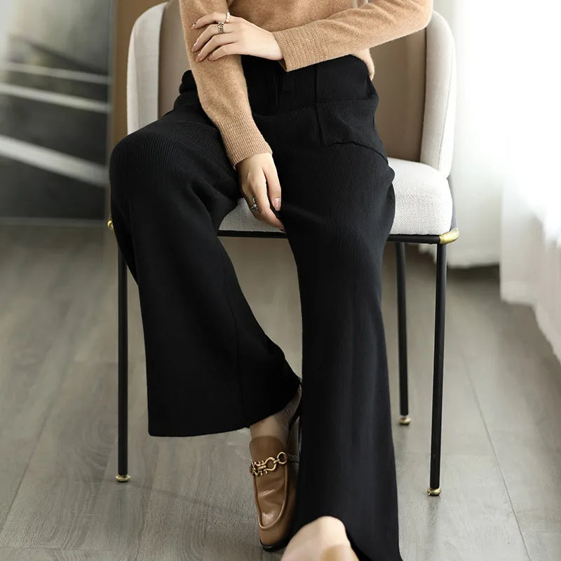 Monaco Wide-Leg Wool Pant