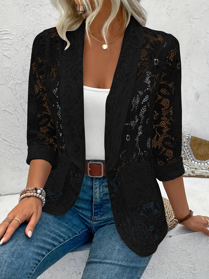Camille Sheer Lace Blazer
