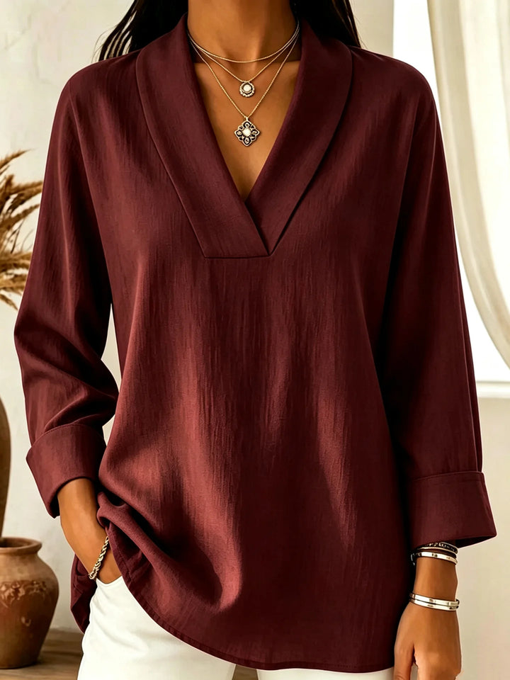 Aveline Shawl Collar Blouse