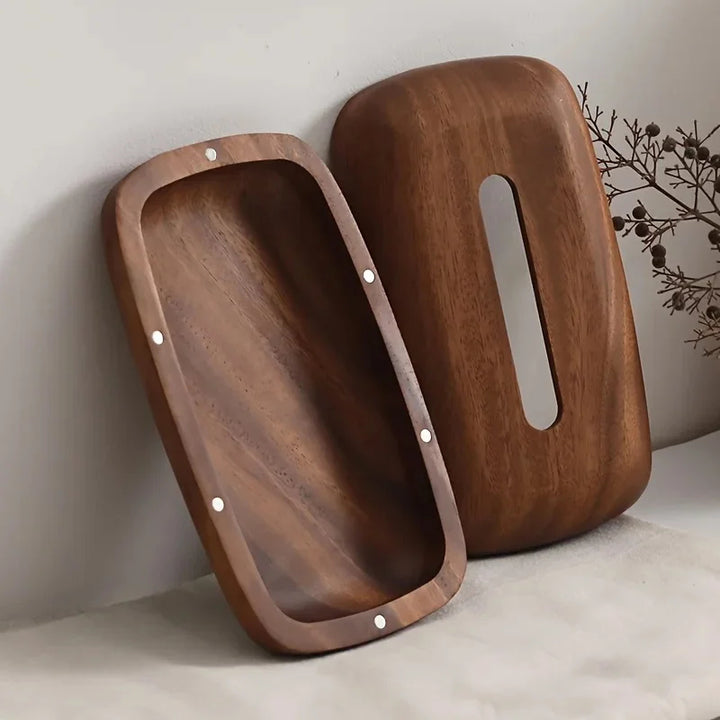 Pebble Wooden Tissue Box