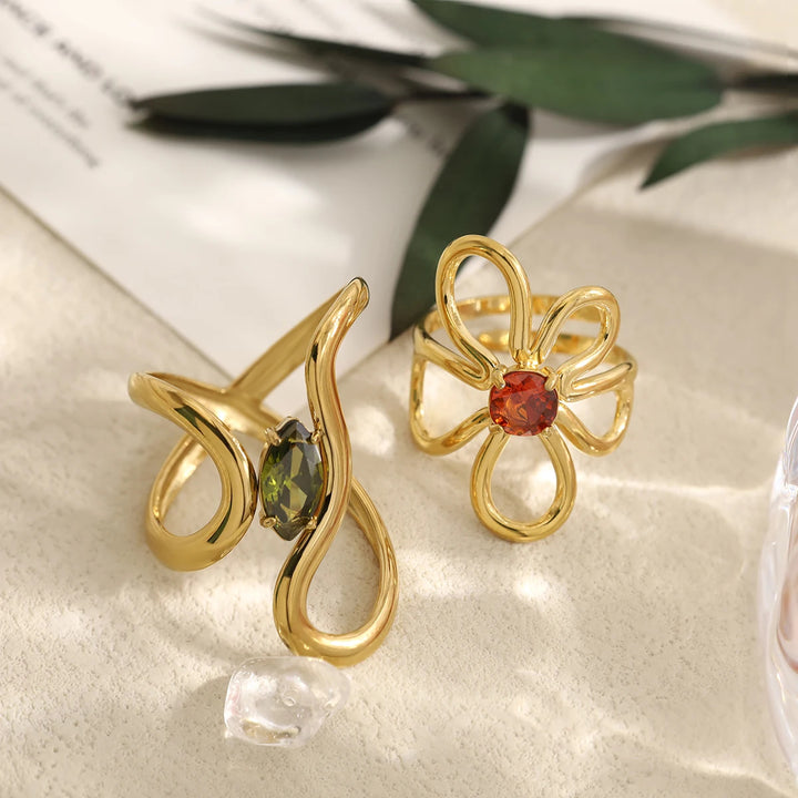 Fleur Wave Ring