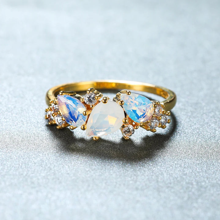 Moonstone Trinity Ring