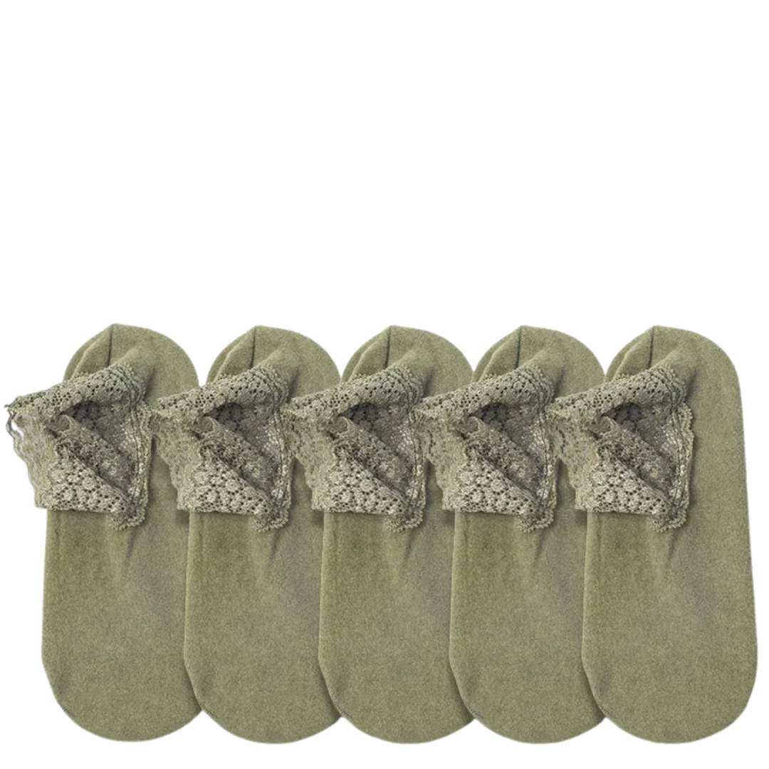 Maison Lace Velvet Sock Set