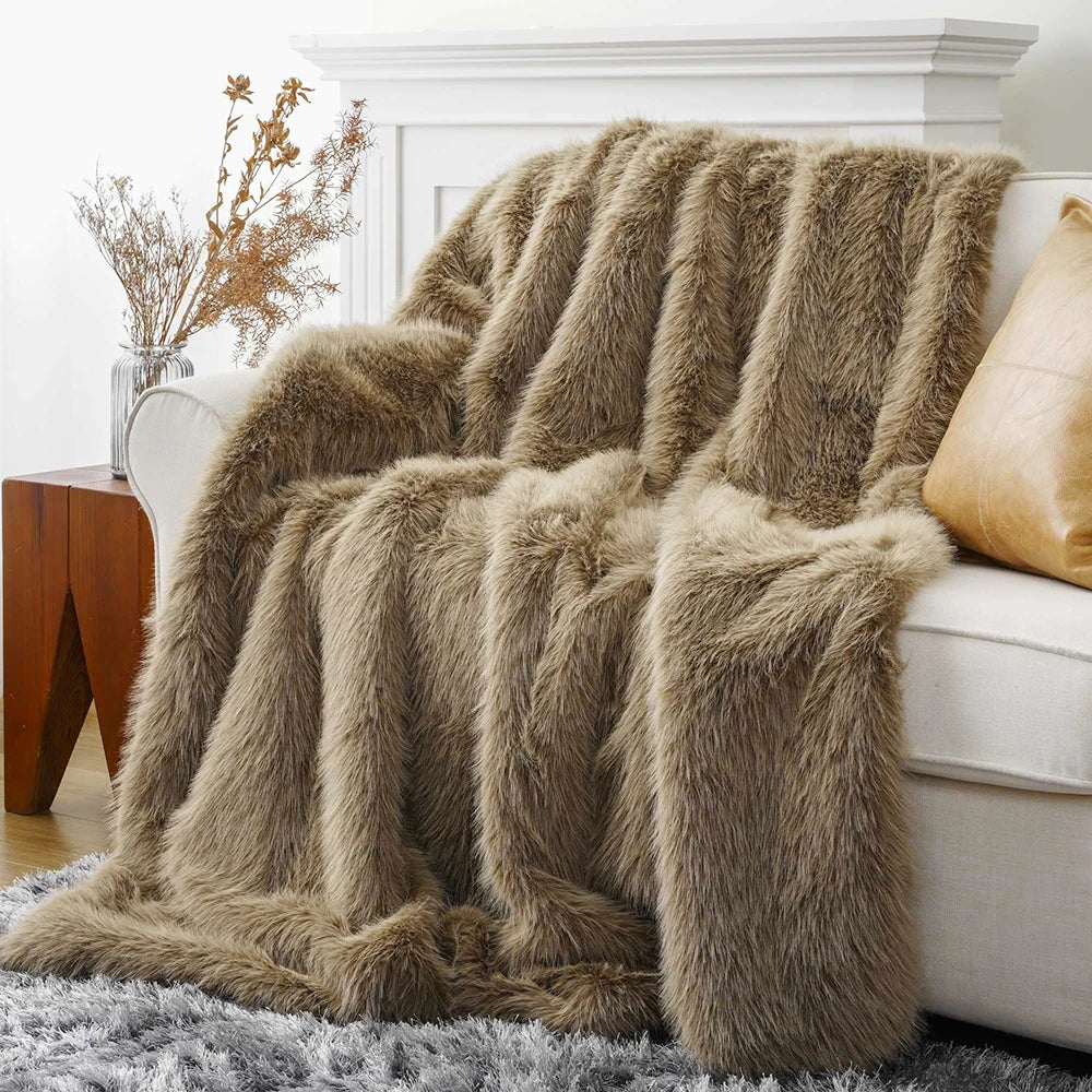 Haven Faux Fur Throw Blanket