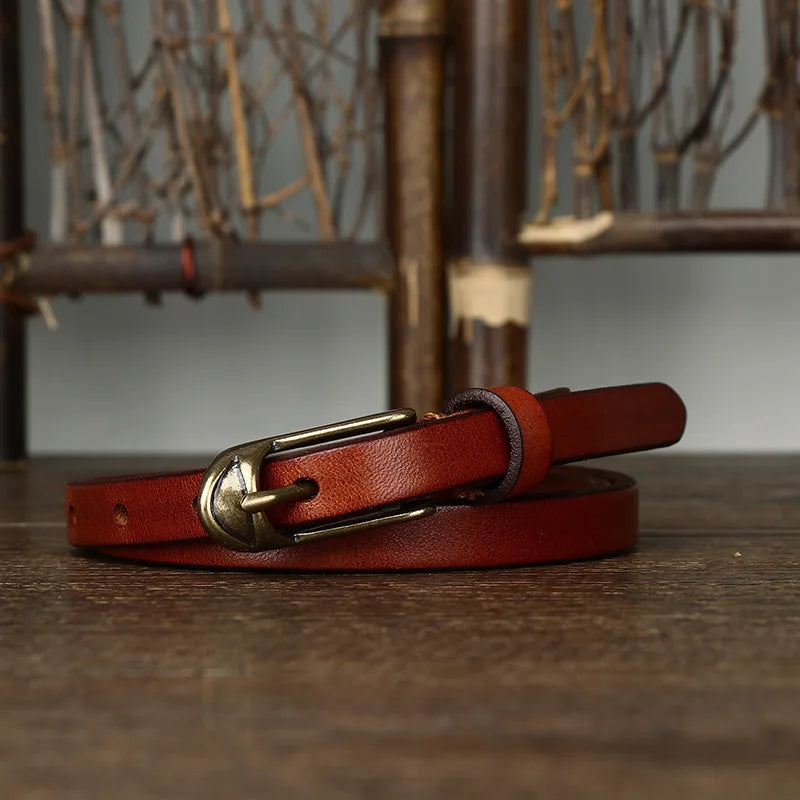 Quinn Slim Leather Belt