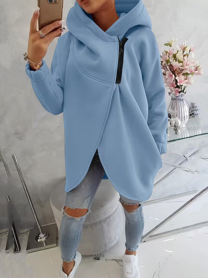 Asymmetrical Zip Hoodie