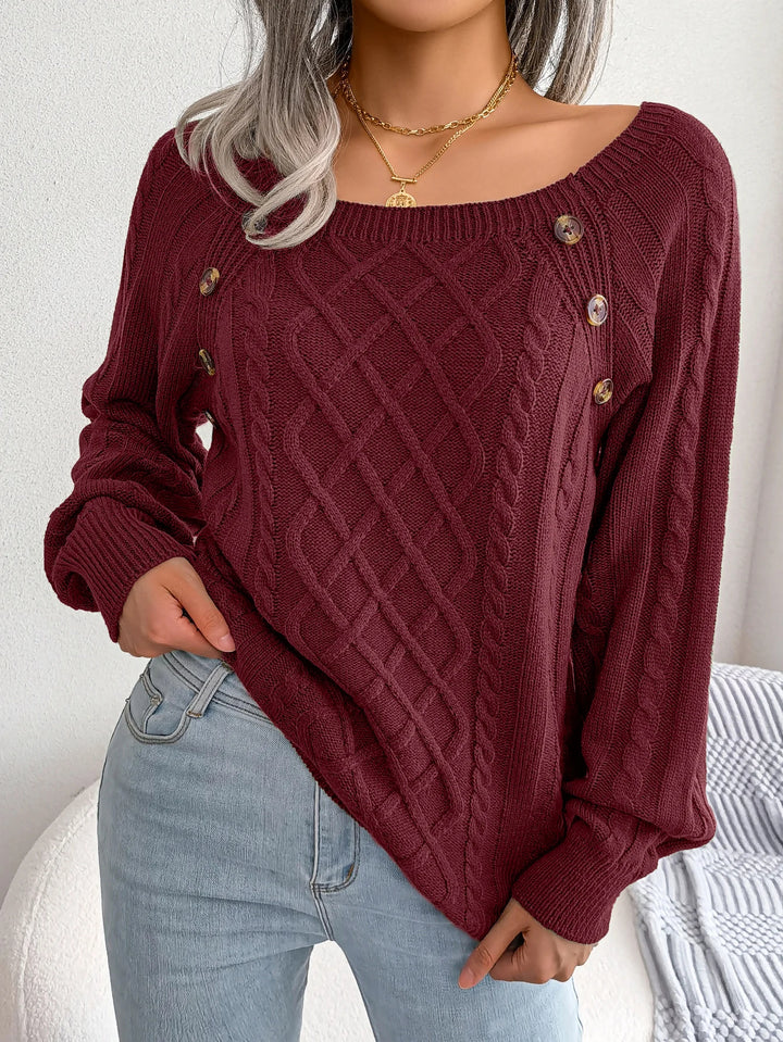 Bellamy Diamond Knit Pullover