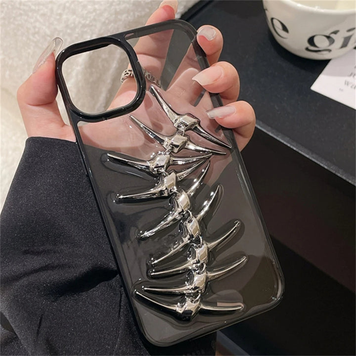 SpineGuard Metallic Fishbone iPhone Case