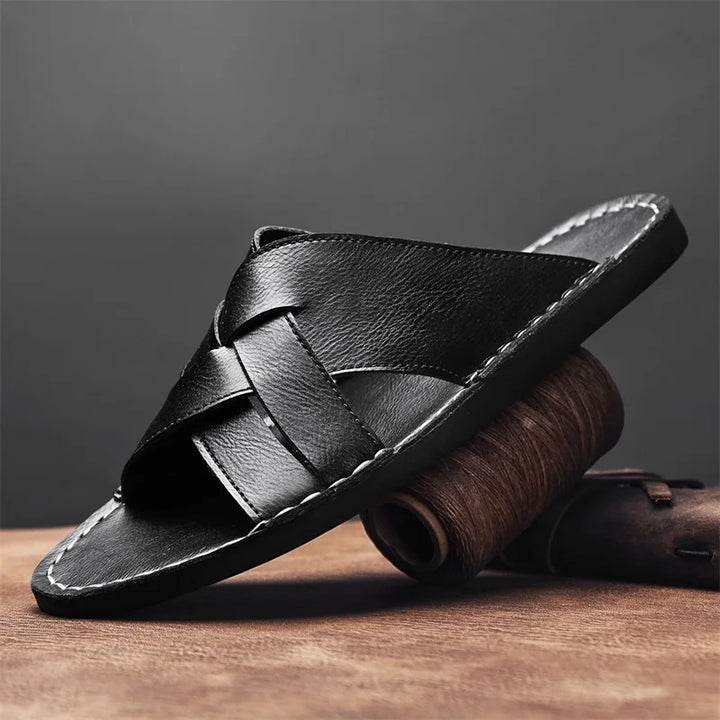 San Luca Leather Slide
