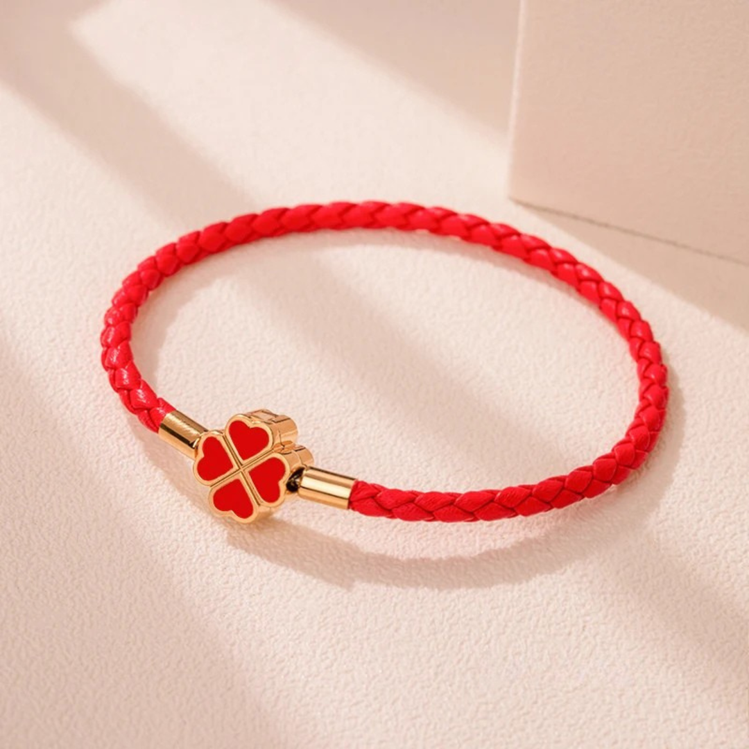 Four-Leaf Braided Bracelet