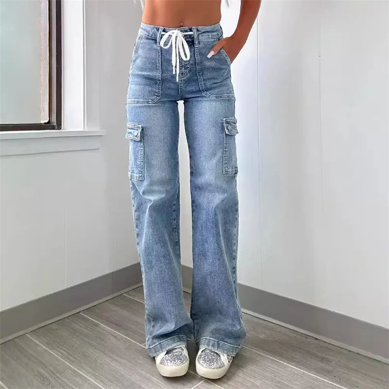 Harper Wide-Leg Cargo Jean