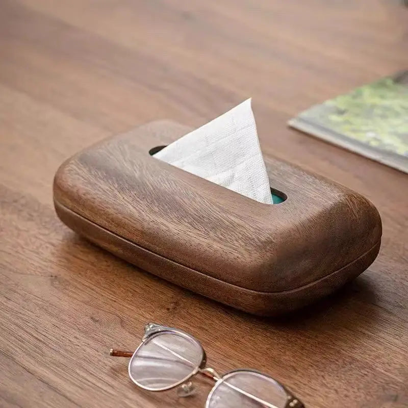 Pebble Wooden Tissue Box