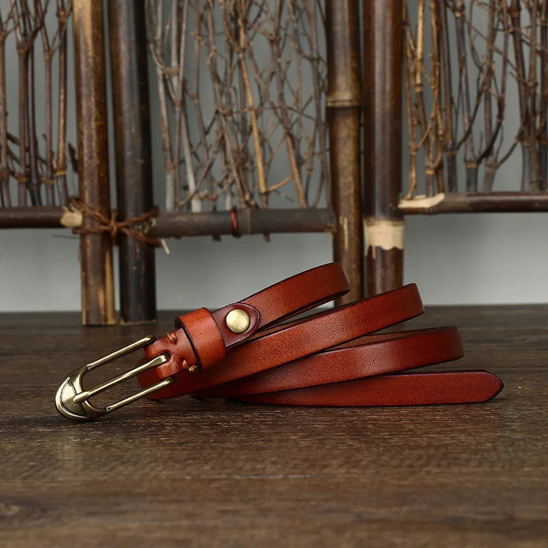 Quinn Slim Leather Belt